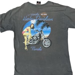 Harley Davidson Florida pin up girl tshirt